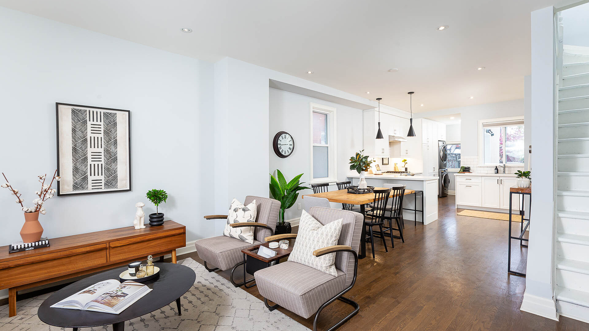 Toronto living room and dining room of house